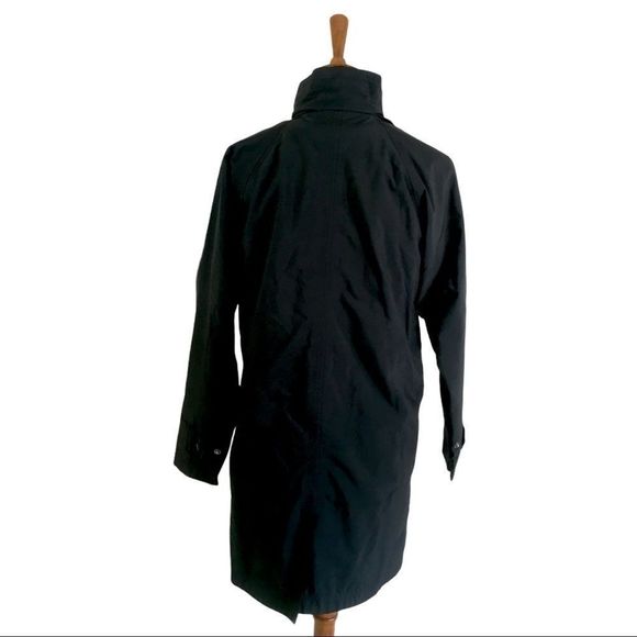 L.L. Bean Black Trench Coat - Picture 7 of 7